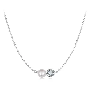 (obrázek pro) PANDORA Style Moissanite Rose náhrdelník (s jedním certifikátem) - MSN040