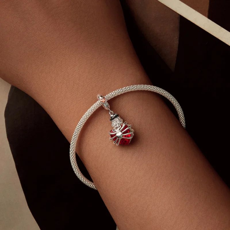 (obrázek pro) Rose Heart Red ve stylu PANDORA - BSC1058-RD - Zobrazit 5