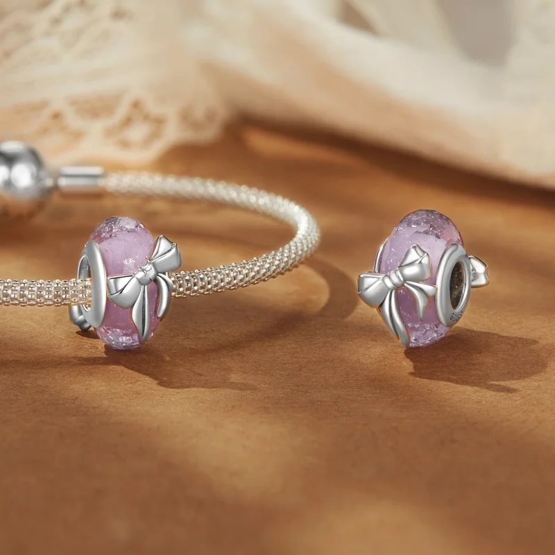 (obrázek pro) Skleněné korálky PANDORA Styl Bowknot - BSC1057 - Zobrazit 4