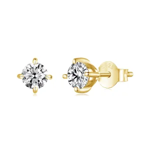 (obrázek pro) Moissanitové náušnice ve stylu PANDORA 0,5ct - MSE038-BM