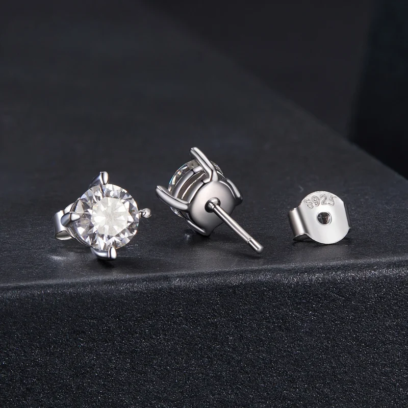 (obrázek pro) Moissanitové náušnice ve stylu PANDORA 0,5ct - MSE038-M - Zobrazit 2