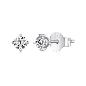 (obrázek pro) Pandora styl 0,1 karátové Moissanite špendlíky na uši (Dva certifikáty) - MSE038