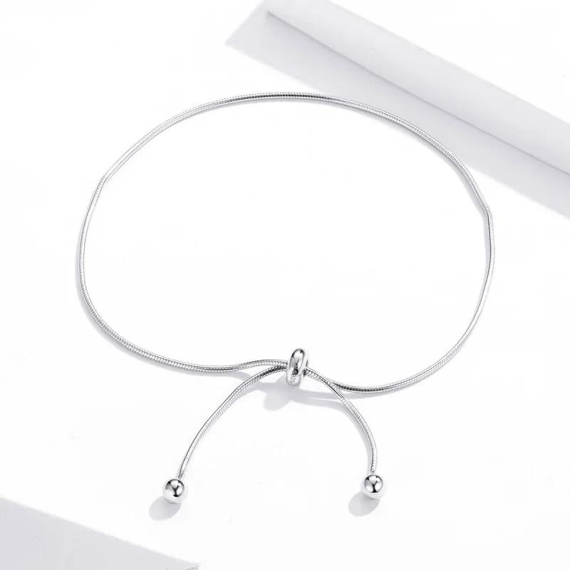 (obrázek pro) Pandora styl stříbrný elegantní náramek na nohu - SCT016 - Zobrazit 4