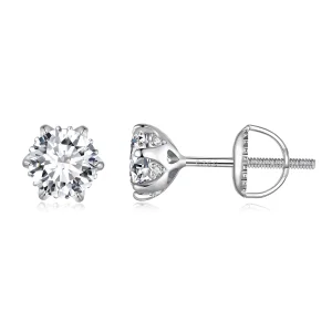 (obrázek pro) Pandora styl 0,5 karátové Moissanite náušnice - MSE020-S