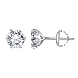 (obrázek pro) Pandora styl 1 karátové Moissanite závěsné náušnice - MSE020-L
