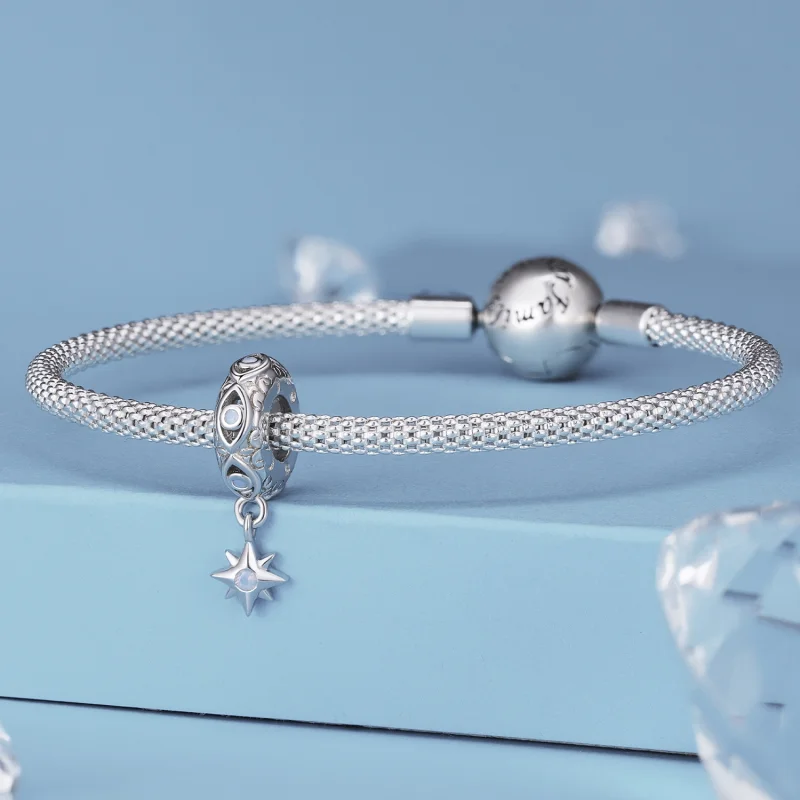 (obrázek pro) Pandora styl ďáblovo oko hvězda prostředník amulet - BSC857 - Zobrazit 3