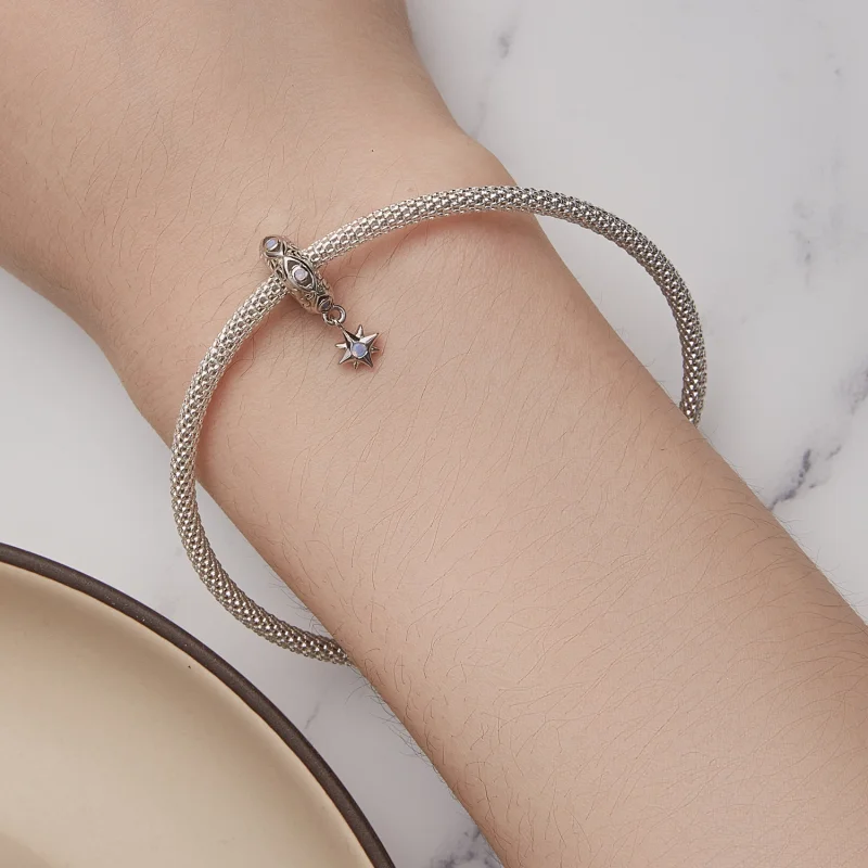 (obrázek pro) Pandora styl ďáblovo oko hvězda prostředník amulet - BSC857 - Zobrazit 5