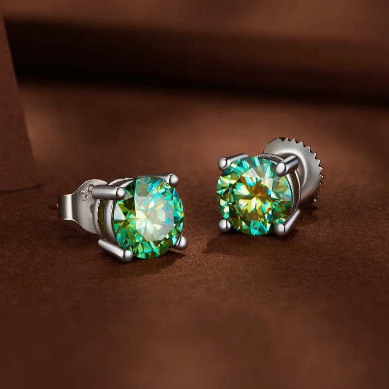 (obrázek pro) Pandora styl Jeden karát čtyř drápů Moissanite zářezy - MSE003-CFL - Zobrazit 3