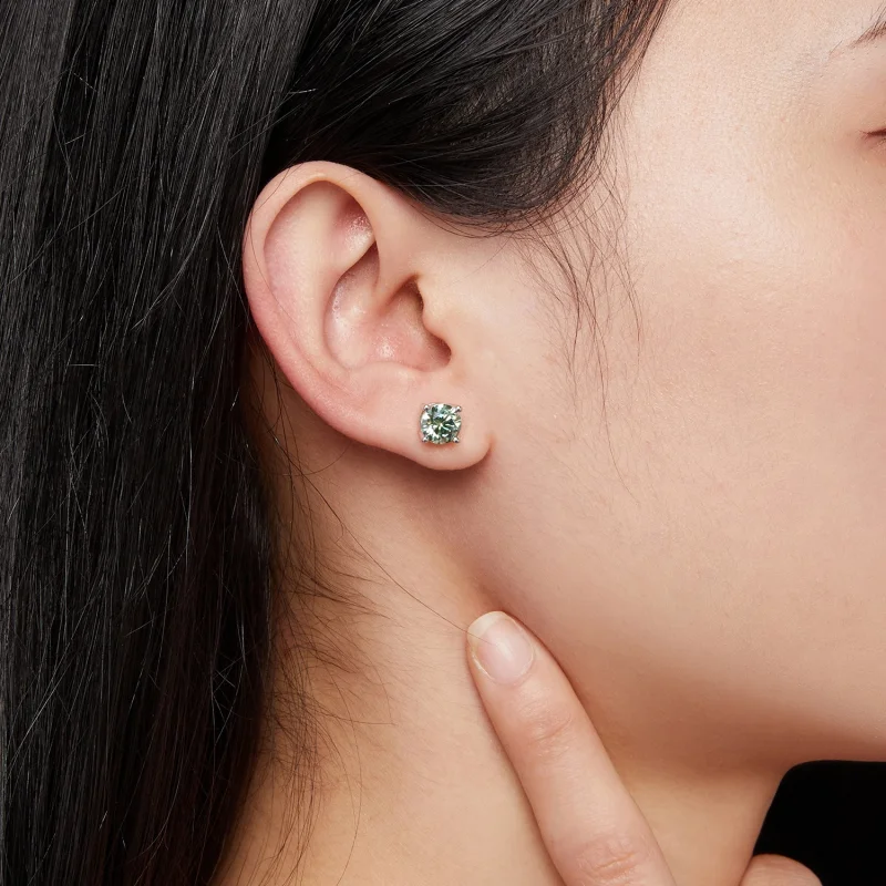 (obrázek pro) Pandora styl Jeden karát čtyř drápů Moissanite zářezy - MSE003-CFL - Zobrazit 6