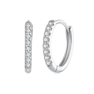 (obrázek pro) Pandora styl Jehlové náušnice s jemným Moissanite - MSE022
