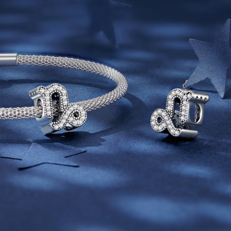 (obrázek pro) Pandora styl Kozoroh šťastný zvěrokruhový amulet - SCC2516-10 - Zobrazit 4