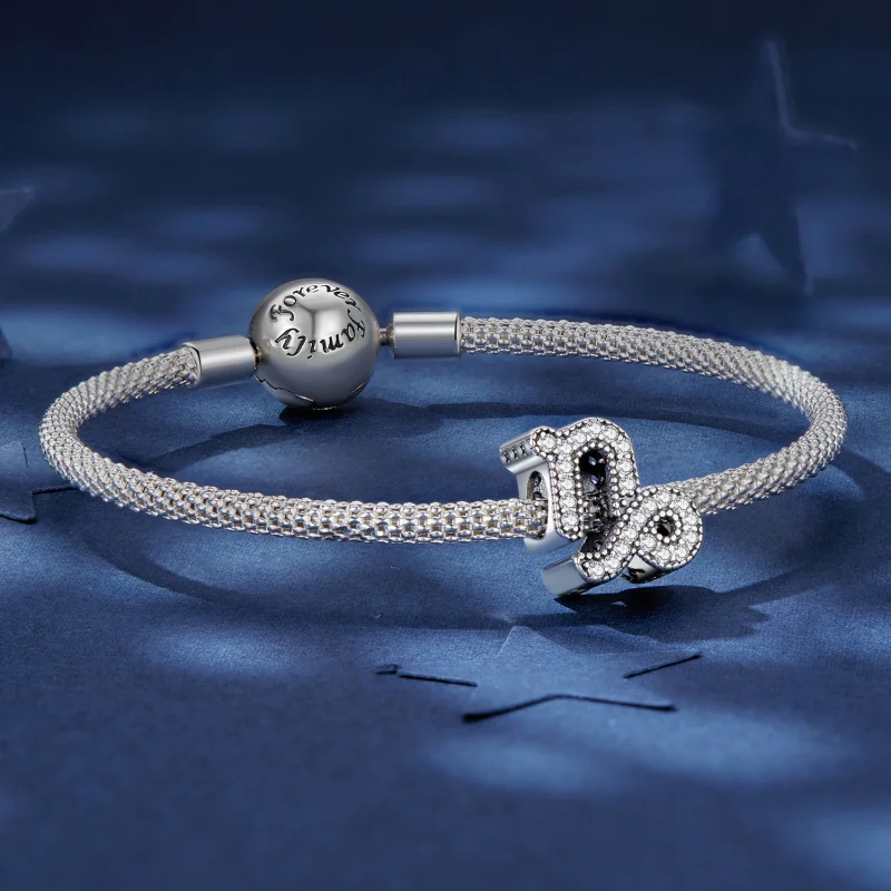 (obrázek pro) Pandora styl Kozoroh šťastný zvěrokruhový amulet - SCC2516-10 - Zobrazit 5