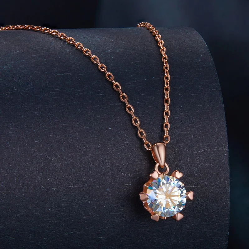 (obrázek pro) Pandora styl náhrdelník s luxusním moissanitem - MSN006-C - Zobrazit 2