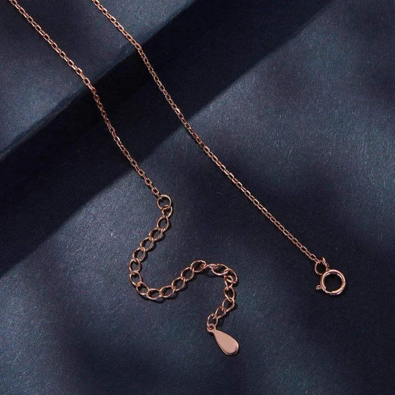 (obrázek pro) Pandora styl náhrdelník s luxusním moissanitem - MSN006-C - Zobrazit 5