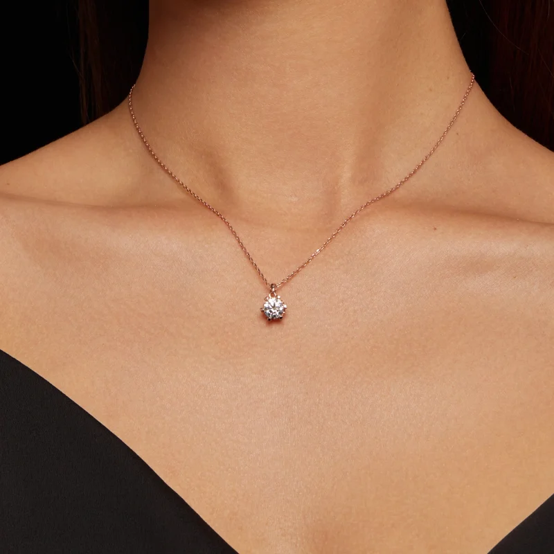 (obrázek pro) Pandora styl náhrdelník s luxusním moissanitem - MSN006-C - Zobrazit 7