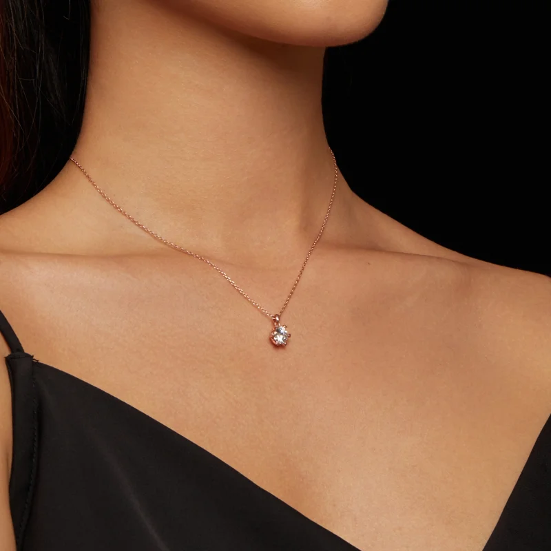 (obrázek pro) Pandora styl náhrdelník s luxusním moissanitem - MSN006-C - Zobrazit 8