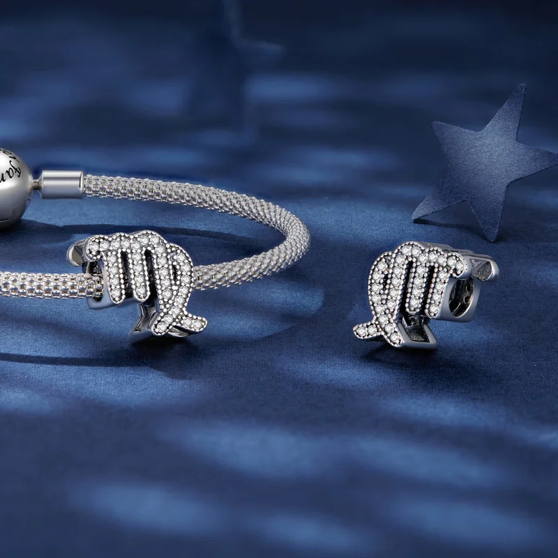 (obrázek pro) Pandora styl Panna šťastný zodiakální amulet - SCC2516-6 - Zobrazit 4