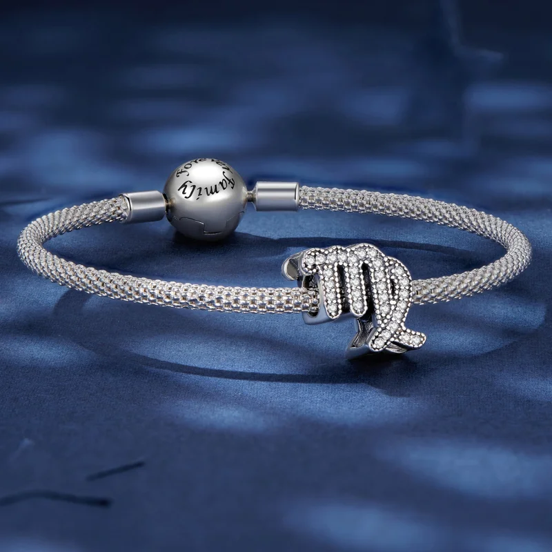 (obrázek pro) Pandora styl Panna šťastný zodiakální amulet - SCC2516-6 - Zobrazit 5