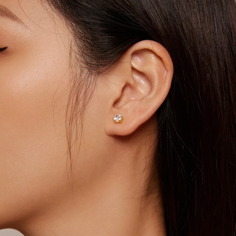 (obrázek pro) Pandora styl pozlacené lesklé zirkonové šperky - BSE615-5B - Zobrazit 3