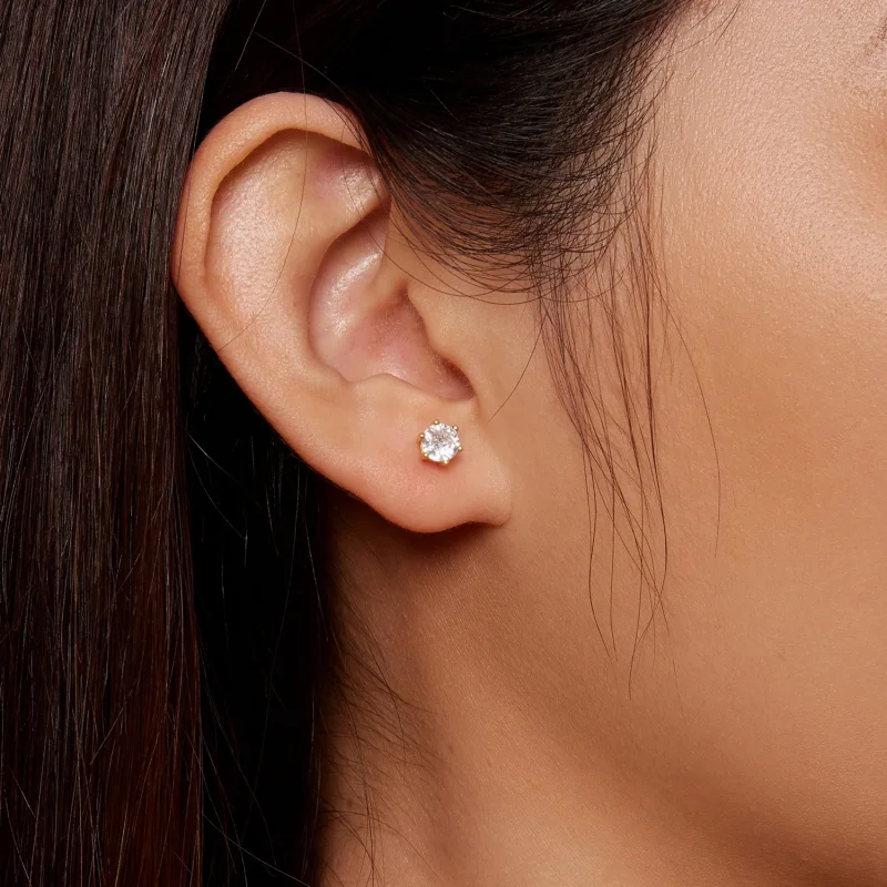 (obrázek pro) Pandora styl pozlacené lesklé zirkonové šperky - BSE615-5B - Zobrazit 4