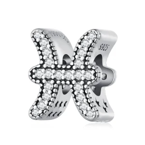 (obrázek pro) Pandora styl Rybářský štěstí Zodiakální talisman - SCC2516-11