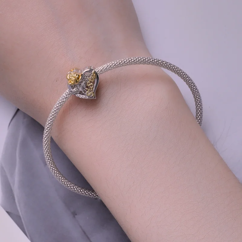 (obrázek pro) Pandora styl Sestry Charm - BSC841 - Zobrazit 6