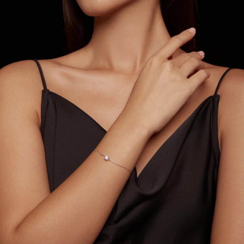 (obrázek pro) Pandora styl Skvělý Moissanite náramek - MSB001 - Zobrazit 6