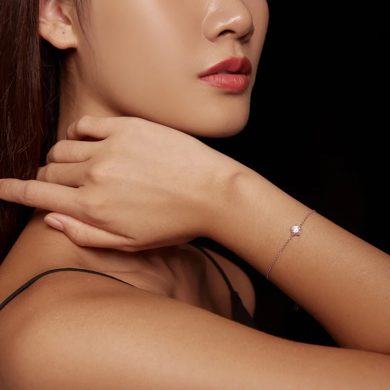 (obrázek pro) Pandora styl Skvělý Moissanite náramek - MSB001 - Zobrazit 8