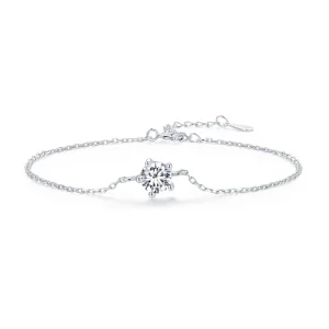(obrázek pro) Pandora styl Skvělý Moissanite náramek - MSB001