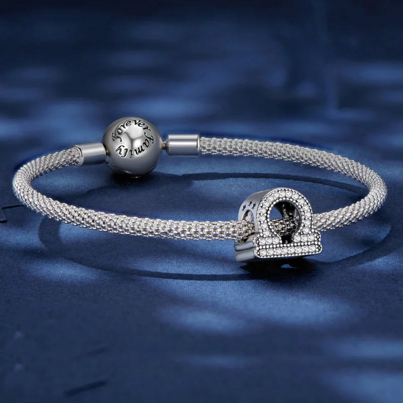 (obrázek pro) Pandora styl Váhy šťastný zvěrokruhový talisman - SCC2516-7 - Zobrazit 5