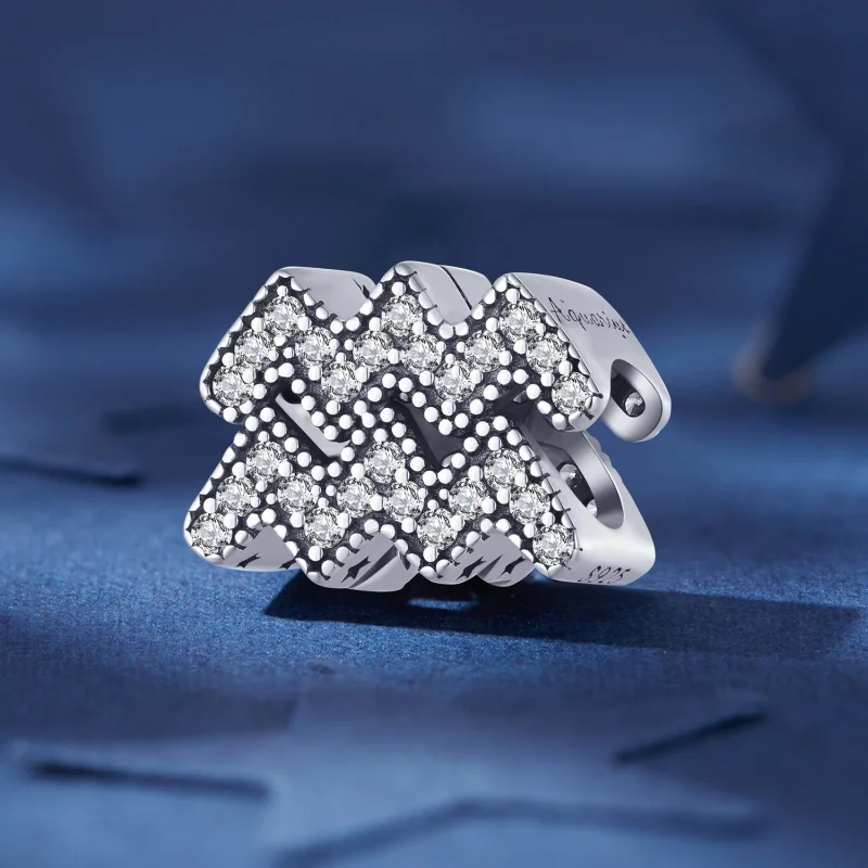 (obrázek pro) Pandora styl Vodnář Šťastný Zvěrokruhový Talisman - SCC2516-12 - Zobrazit 2