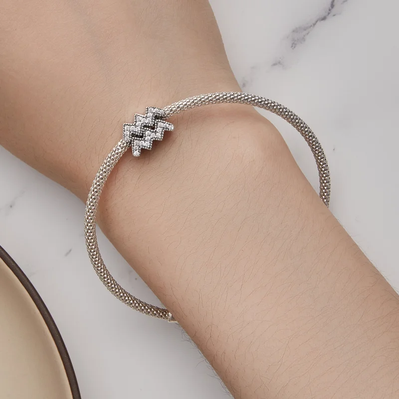 (obrázek pro) Pandora styl Vodnář Šťastný Zvěrokruhový Talisman - SCC2516-12 - Zobrazit 6