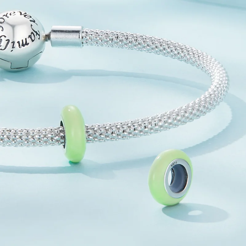 (obrázek pro) Pandora stylu průmyslový silikagelový spacer charm - SCC1450-LG - Zobrazit 4