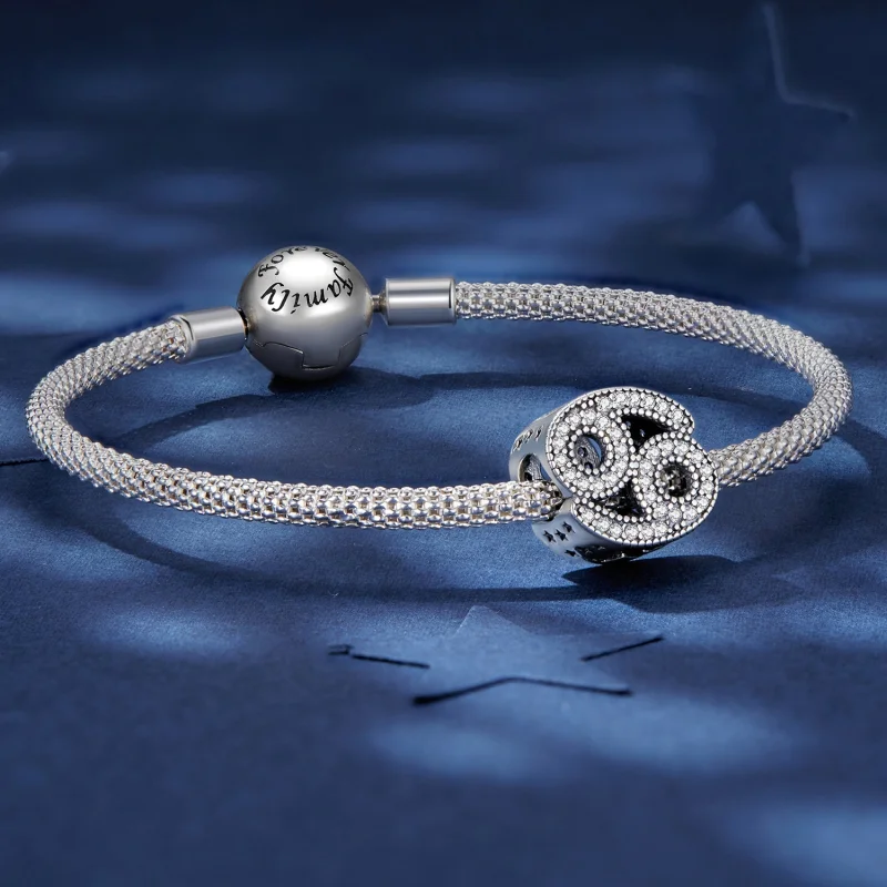 (obrázek pro) Pandora stylu Rak šťastný zodiac talisman - SCC2516-4 - Zobrazit 5