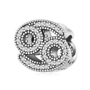 (obrázek pro) Pandora stylu Rak šťastný zodiac talisman - SCC2516-4