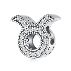 (obrázek pro) Pandora stylu Taurus šťastný zodiac talisman - SCC2516-2