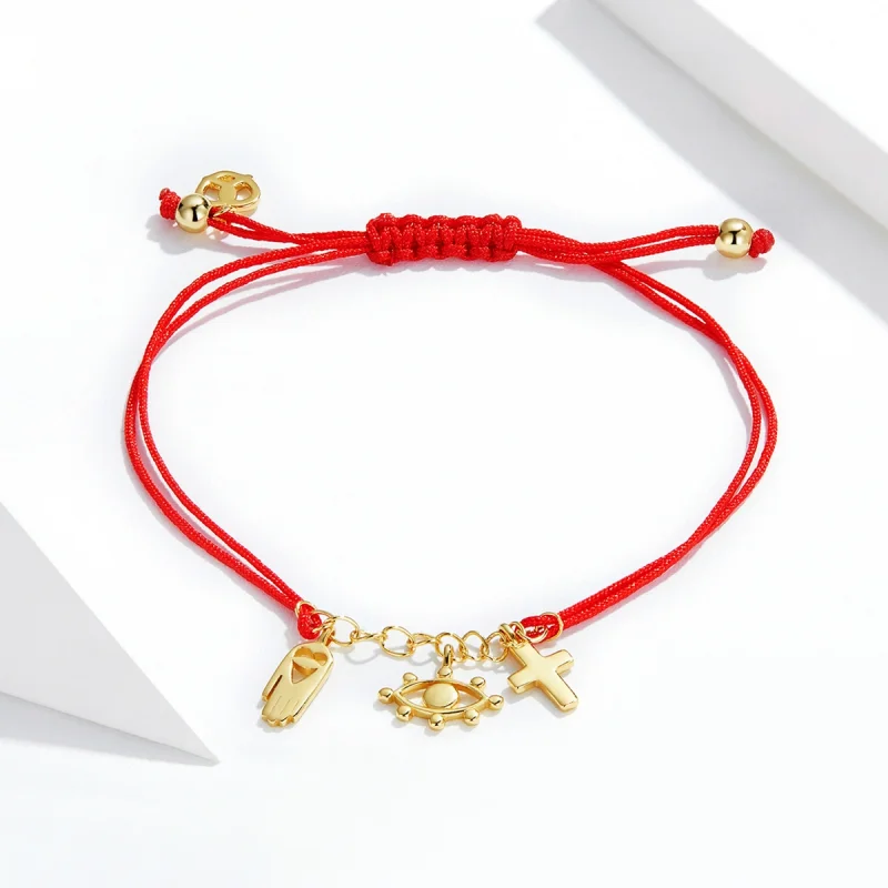 (obrázek pro) Pandora styl šťastný symbol náramek - SCB226 - Zobrazit 2