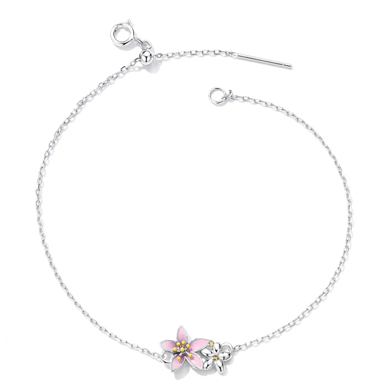 (obrázek pro) Pandora styl Krásný Sakura náramek - SCB232 - Zobrazit 3