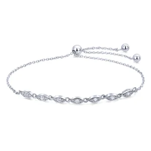 (obrázek pro) Pandora Style Stříbrný Náramek s posuvným řetízkem Beauty of Simplicity - SCB086