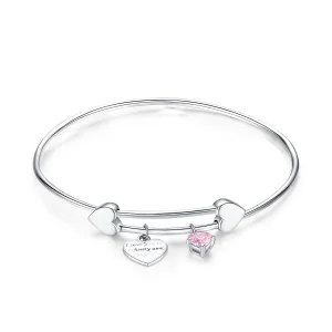 (obrázek pro) Stříbrná náramek Pandora Style Love Promise Charm Entwined Slider - SCB124