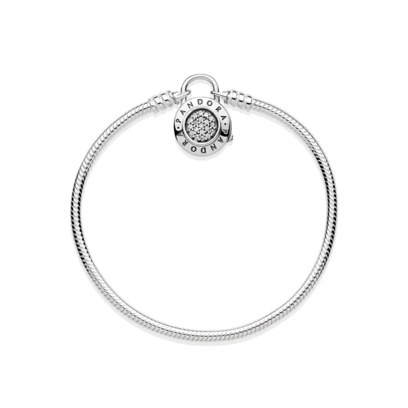 (obrázek pro) Moments hladký stříbrný náramek, Zámek s podpisem PANDORA - 597092CZ PANDORA - Zobrazit 4