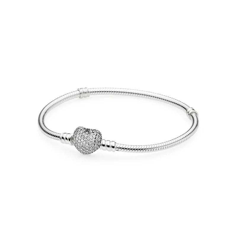 (obrázek pro) Moments náramek, Pavé srdce - 590727CZ PANDORA