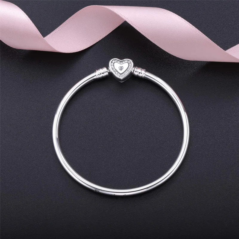 (obrázek pro) Moments stříbrný náramek, Toužící srdce - 590729CZ PANDORA - Zobrazit 2