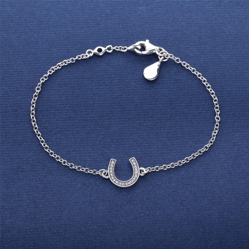 (obrázek pro) Náramek - symbol štěstí, sterlingové stříbro, kubická zirkonie, 16cm - 590507CZ - Zobrazit 2