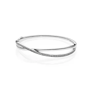 (obrázek pro) PANDORA Entwined, Průhledný CZ Náramek - PE00038-1