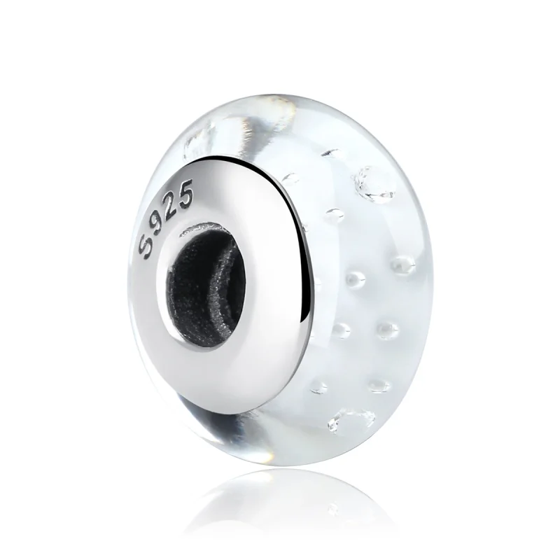 (obrázek pro) Pandora styl Bílý Muránské Sklo Charm - SCZ002 - Zobrazit 2