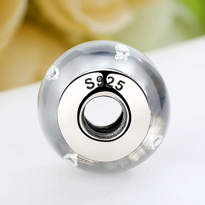 (obrázek pro) Pandora styl Bílý Muránské Sklo Charm - SCZ002 - Zobrazit 4