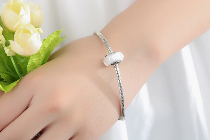 (obrázek pro) Pandora styl Bílý Muránské Sklo Charm - SCZ002 - Zobrazit 9