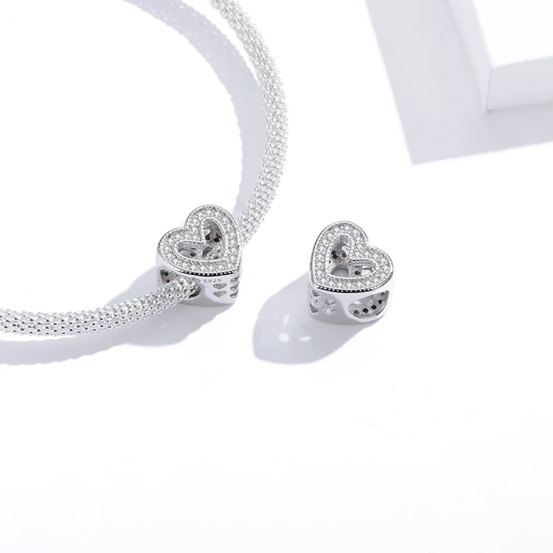 (obrázek pro) Pandora styl chytrý amulet lásky - BSC213 - Zobrazit 3