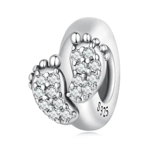 (obrázek pro) Pandora styl dětské nohy Spacer Charm - BSC688